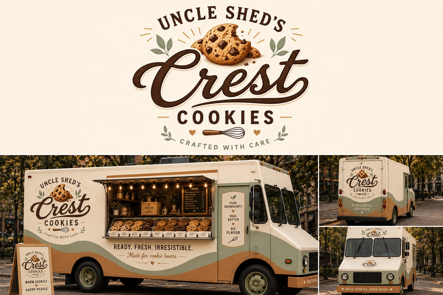 Crest Cookies foodtruck in de stad